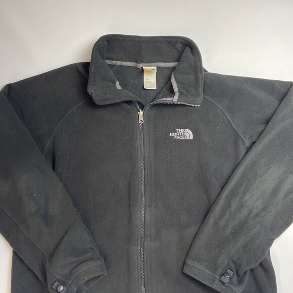 Vintage The North Face Jacket Men's Large  Fleece Full Zip TNF Black - Picture 8 of 13